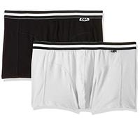 Dim Cotton St Calzoncillos, Negro/Gris, XL para Hombre