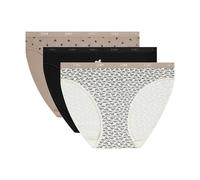 Dim Culotte Femme Les Pockets Coton x3 | Lot de Slips Multicolores | Confort Coton & Élasthanne | Ceinture Douce | Style Quotidien