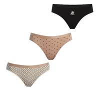 Dim Culotte Femme Les Pockets Coton x3 | Lot de Slips Multicolores | Confort Coton & Élasthanne | Ceinture Douce | Style Quotidien