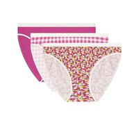 Dim Culotte Femme Les Pockets Coton x3 | Lot de Slips Multicolores | Confort Coton & Élasthanne | Ceinture Douce | Style Quotidien