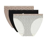 Dim Culotte Femme Les Pockets Coton x3 | Lot de Slips Multicolores | Confort Coton & Élasthanne | Ceinture Douce | Style Quotidien