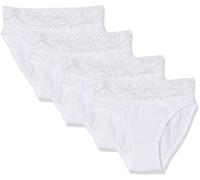 Dim Culotte Midi Quotidiens Algodón Femenino Mujer x4, Blanco, L