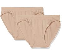 Dim Ecodim Braga de Microfibra Sin Costuras Mujer x2, Beige, L-XL
