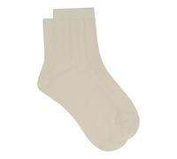 Dim Femme - Chaussettes Coton Peigné | Mi-Chaussettes Élégantes Respirantes et Confortables | Style Pointelle Tressé | Mode Féminines Certifiées Oeko-Tex