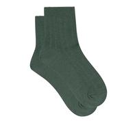 Dim Femme - Chaussettes Coton Peigné | Mi-Chaussettes Élégantes Respirantes et Confortables | Style Pointelle Tressé | Mode Féminines Certifiées Oeko-Tex