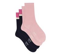 Dim Femme - Mi-Chaussettes La Mode x2 | Toucher Doux | Style Graphique | Élégance Décontractée