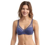 DIM Generous Gran Capacidad Algodón Orgánico x1, Sujetador con aros para Mujer, Azul (Blue), 90D