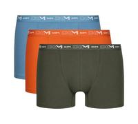 DIM Hombre Coton Stretch Respirant Maintien Optimal x3 Boxer, Bl Rivi/Orge Nacre/Vrt Ten, XXL