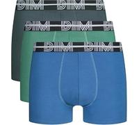 Dim Homme - Boxers Style Powerful Coton Stretch x3 | Ceinture Graphique Colorée | Confort Optimal | Coton Doux Extensible