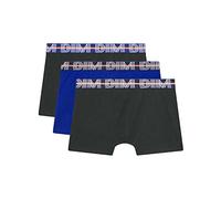 Dim Coton Stretch Boxers X3 Garçon 8A Azul