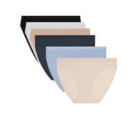 Dim Les Bolsillos EcoDIM Algodón Suave Colores x6 Braga, Conjunto Camisa Azul, 6 Mujer