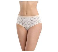 DIM Les Pockets Coton Boxer X3 Ropa Interior, Multicolor (White/Pink/Burgundy/Prints), 36 (Pack de 3) para Mujer