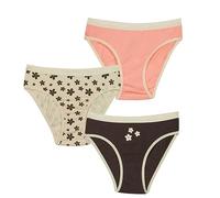 DIM Les Pockets Coton Suave Confortable x3, Bragas para Niña, Multicolor, 8 años