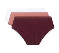 Dim Les Pockets EcoDIM Coton Finitions Extra-Plates x3 Boxer, Beige Ivoi/Silky RSE/GR Granit, S (Juego de 3) Mujer