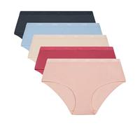 Dim Les Pockets EcoDIM Soft Touch x5 Boxer, RSE Baller/SIL/BGE/BL Che/GR GRA, M (Juego de 5) Mujer
