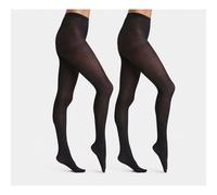 DIM Lote 2 de dos pares de medias opacas Beauty Resist 40D. Color Negro