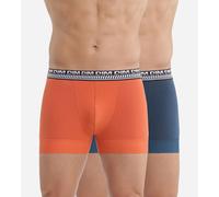 DIM Lote de 2 boxers 3D Flex Stay&Fit. Color Azul + Naranja