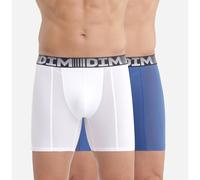 DIM Lote de 2 boxers largos 3D Flex Air. Color Azul + Blanco