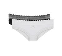 DIM Lote de 2 bragas Sexy Fashion. Color Negro/Blanco