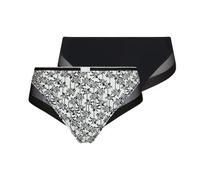 DIM Lote de 2 braguitas GENEROUS. Color Conjunto tropical negro