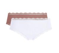 DIM Lote de 2 braguitas tipo shorty DAILY COTON DENTELLE. Color Lote básico ceniza