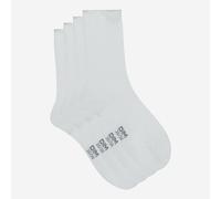 DIM Lote de 2 calcetines de Modal. Color blanco