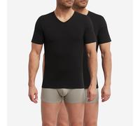 DIM Lote de 2 camisetas con cuello de pico Regul'Activ. Color Negro