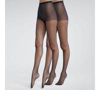 DIM Lote de 2 medias Beauty Resist - 15 deniers. Color azul marino