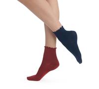 DIM Lote de 2 pares de calcetines MODAL STYLE. Color burdeos/azul marino