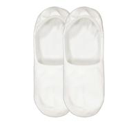 DIM Lote de 2 protectores de pies de ALGODÓN. Color Blanco