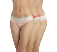 DIM Lote de 3 bragas Les Pockets de algodón stretch. Color Lote Flores suaves
