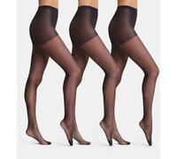 DIM Lote de 3 medias Body Touch Voile 20 Deniers. Color Negro