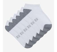 DIM Lote de 3 pares de calcetines cortos Ecodim Sport. Color blanco + blanco + blanco