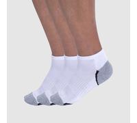 DIM Lote de 3 pares de calcetines deportivos ECODIM SPORT. Color blanco + blanco + blanco
