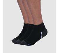 DIM Lote de 3 pares de calcetines deportivos ECODIM SPORT. Color negro + negro + negro