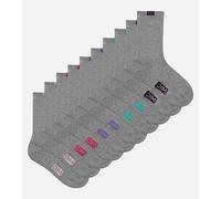 DIM Lote de 5 calcetines EcoDim fáciles de clasificar. Color Gris Jaspeado