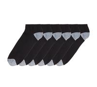 DIM Lote de 6 pares de calcetines cortos ECODIM SPORT. Color Negro