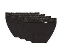 DIM Lote de bragas midi Coton Stretch 3+1 gratis. Color Negro