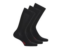 DIM Men - Calcetines de Algodón x3 | Confort Transpirable | Etiqueta Francesa, Negro, 39-42