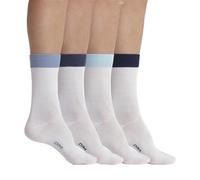 Dim Men - Calcetines de media caña estilo Ecodim x4 | Algodón peinado suave | Colores atemporales | Certificado OEKO-TEX, Multicolor, 40-45
