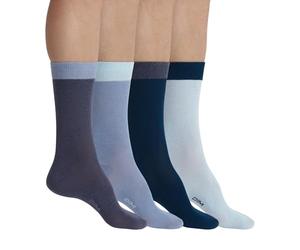 Dim Men - Calcetines de media caña estilo Ecodim x4 | Algodón peinado suave | Colores atemporales | Certificado OEKO-TEX