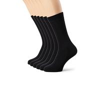 DIM Men - Lote de 6 Calcetines de Algodón | Confort Transpirable | Etiqueta Francesa, Negro, 43-46