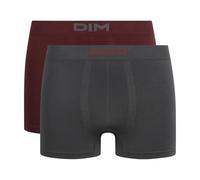 Dim Boxer Seamless Micro X2, Gris/Rojo y Verde, M (Pack de 2) para Hombre