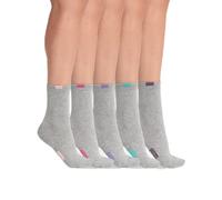 Dim Pack De 5 Pares De Calcetines Algodón Suave Ecodim Mujer x5 Gris TU