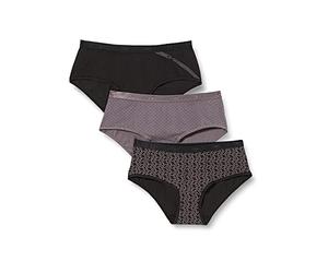 Dim Pack 3 Bóxer Les Pockets Couleurs & Motifs X3 Bóxer Mujer (Pack de 3) | Ropa interior femenina, braguita tipo culotte, cintura elástica, cobertura media, ajuste cómodo, perfectas uso cotidiano