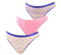 Dim Pack 3 Tangas Cotton Strech D4C19 para Mujer