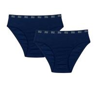 DIM Pack Braguitas de algodón orgánico x2, Bragas para Niña, Azul (Blue), 16 años