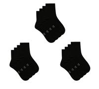 Dim Pack Calcetines de Algodón Reforzados y transpirables Mujer x6, Negro, 35-38