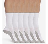 DIM Pack de 12 pares de calcetines. Color Blanco