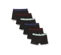 Dim Pack de Bóxers Mix And Colors Confort X6, Bóxer Hombre, Noir Ceinture Vert/Bleu/Rouge, M